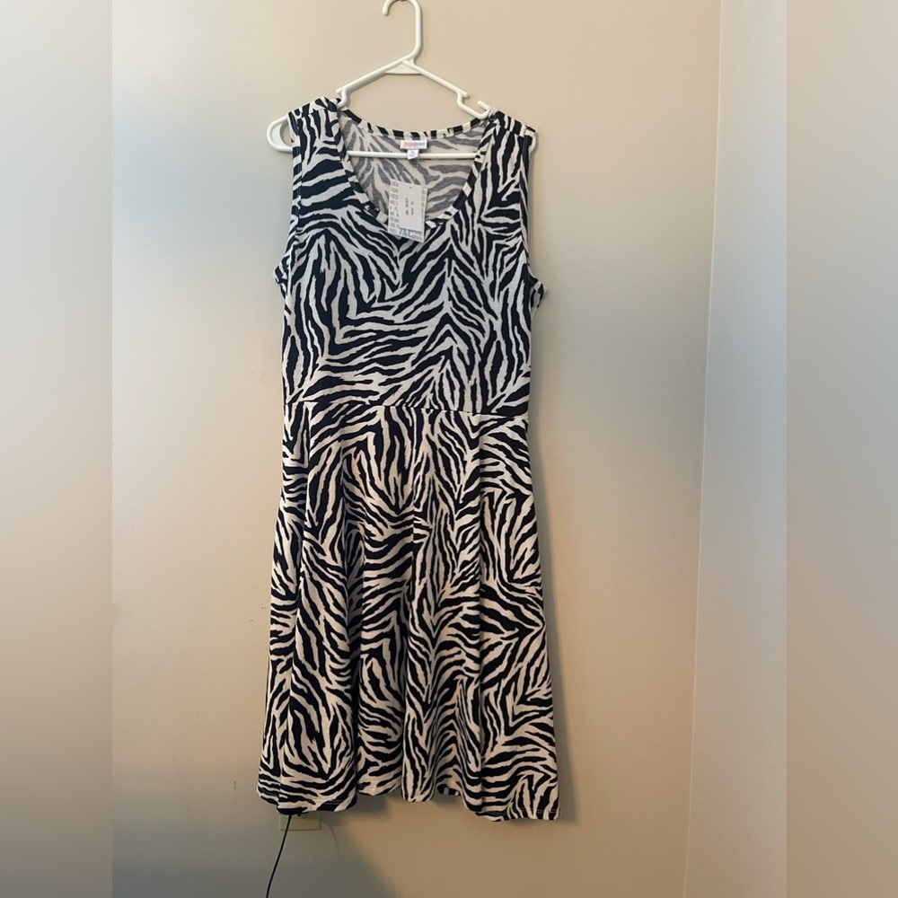 Lularoe Nicki Zebra Dress